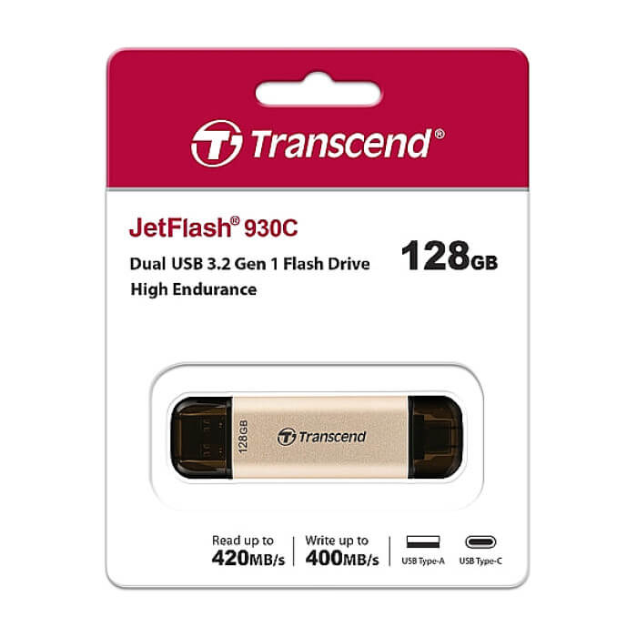 Transcend 128GB, USB3.2, Pen Drive, TLC, High Speed, Type-C ID 74147 (тъмнейл - 5)