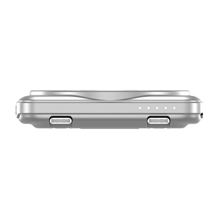 Verbatim Charge 'n' Go 2C Power Bank Magnetic Wireless 5000mAh with 2 USB-C Cables & Stand Silver ID 97026 (тъмнейл - 5)