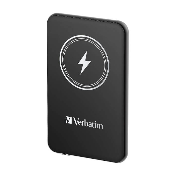 Verbatim MCP-5BK Power Pack 5000 mAh with UBS-C® PD 20W / Magnetic Wireless Charging 15W Black ID 75119 (тъмнейл - 2)