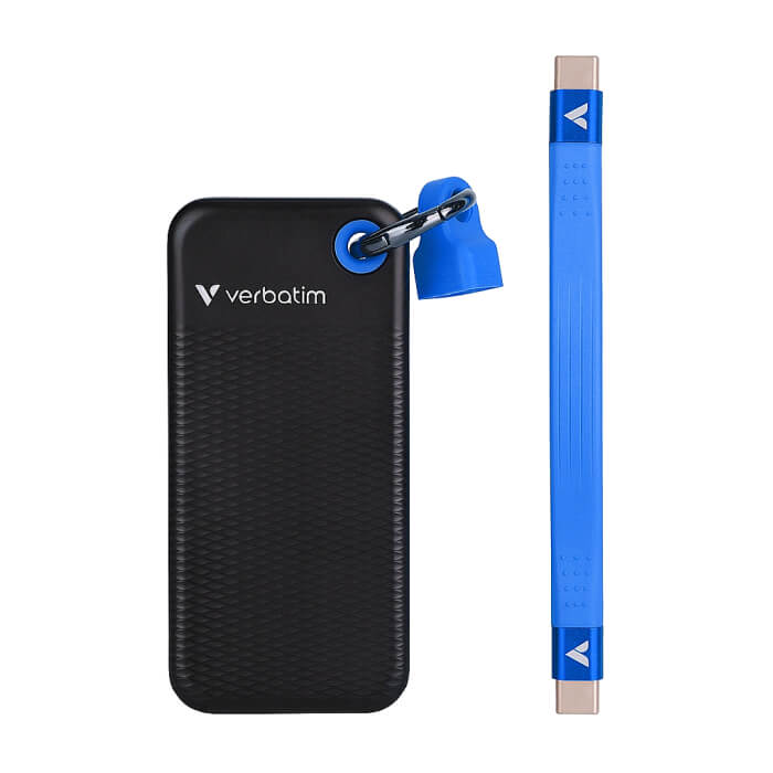 Verbatim Pocket SSD USB 3.2 Gen 2 2TB Black/Blue ID 85508 (тъмнейл - 2)