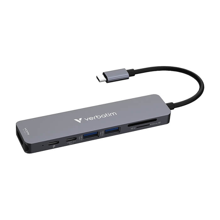 Verbatim USB-C Essentials Multiport Hub 7 Port (тъмнейл - 4)