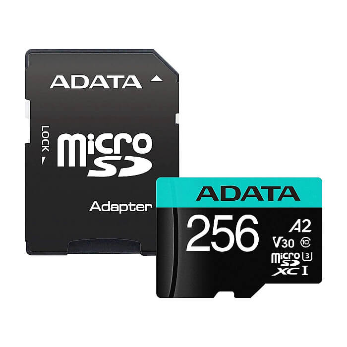 ADATA 256GB MicroSDXC UHS-I U3 V30S (with adapter) ID 74122 на супер цена от GT Computers ADATA 256GB MicroSDXC UHS-I U3 V30S (with adapter) ID 74122 на супер цена