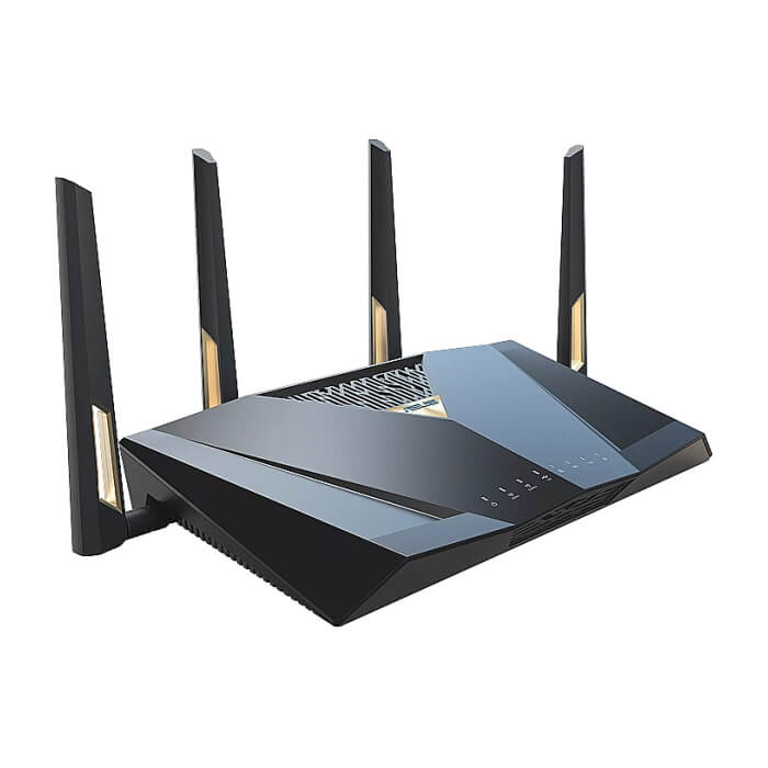 Asus Gaming Wireless Router, RT-BE88U, BE7200, Dual-Band, Quad-Core 2.6GHz CPU, 256MB/2GB Flash/RAM, 4K-QAM, MLO, 10G dual-port, SFP+, 2.5G quad-port, AiProtection Pro, Adaptive QoS, VPN Fusion, Instant Guard, IPTV, OFDMA, MU-MIMO, AiMesh, Black (тъмнейл - 5)