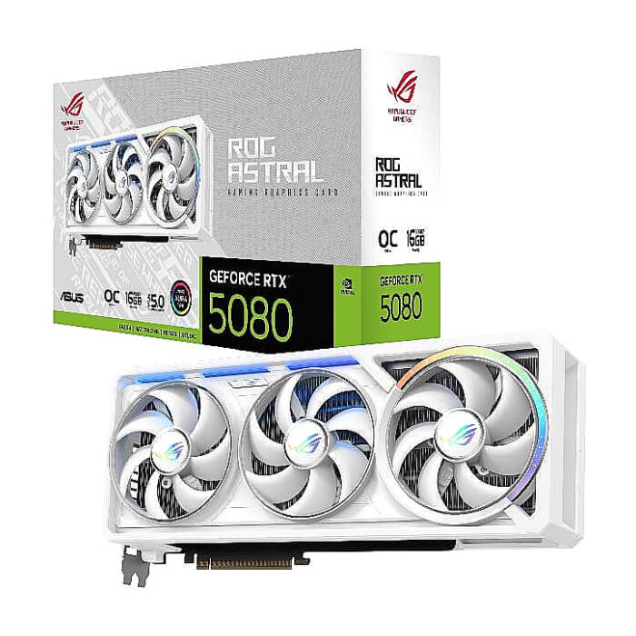 Asus ROG Astral GeForce RTX 5080 16GB GDDR7 OC White ID 90868 (тъмнейл - 2)
