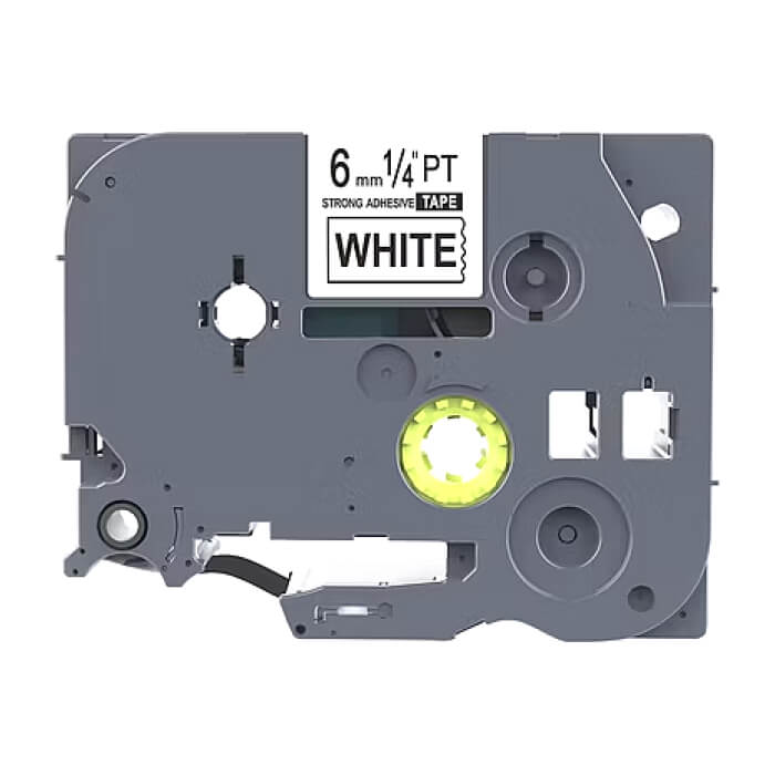 Brother TZe-S211 Tape Black on White, Strong Adhesive, 6mm, 8m Eco ID 70695 на супер цена
