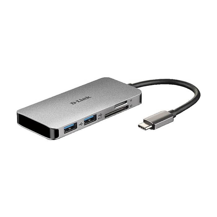 D-Link 6-in-1 USB-C Hub with HDMI/Card Reader/Power Delivery на супер цена от GT Computers D-Link 6-in-1 USB-C Hub with HDMI/Card Reader/Power Delivery на супер цена