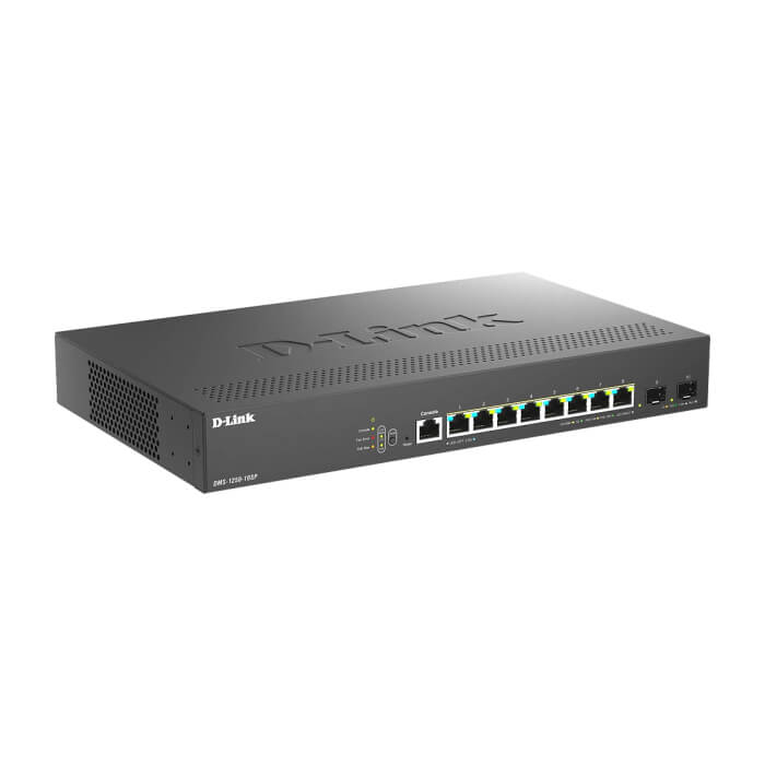 D-Link 8-Port 2.5G Base-T PoE and 2-port 10G SFP+ Smart Managed Switch (тъмнейл - 2)