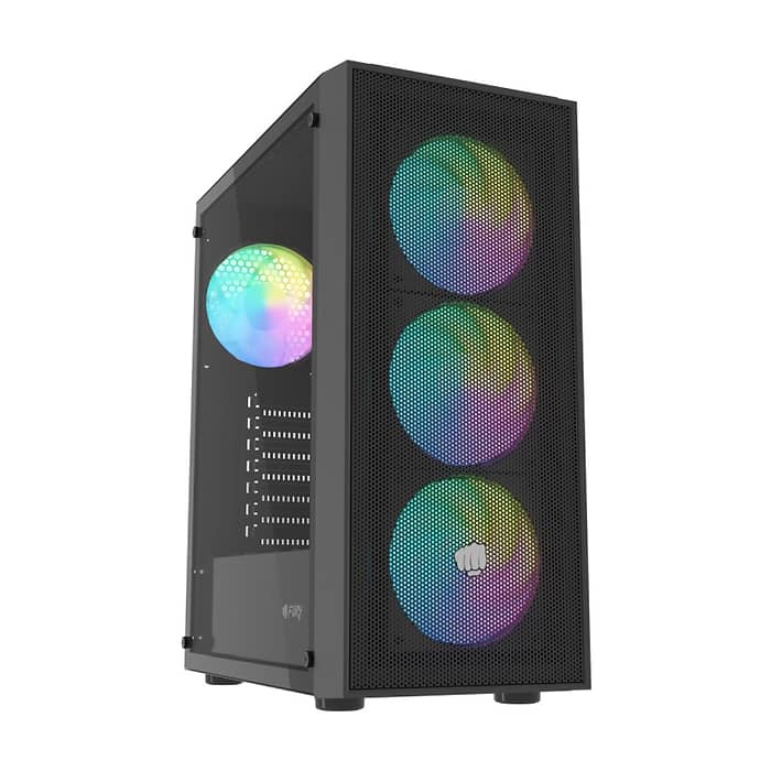 Fury PC Case Shobo SH8 ARGB Midi Tower, Window, Black ID 99514 на супер цена