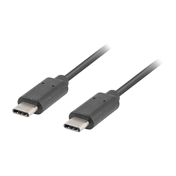 Кабел - Lanberg USB-C M/M 2.0 cable 0.5m, black ID 72684 (тъмнейл - 2)