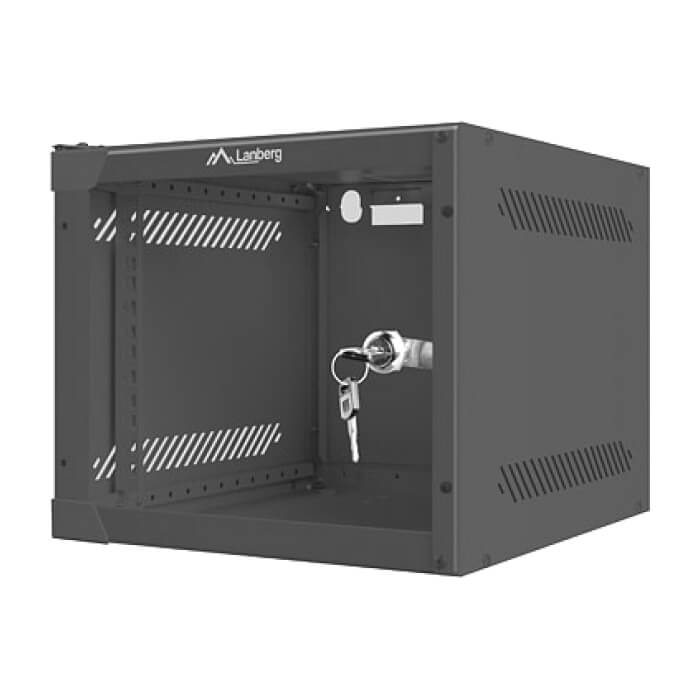 Lanberg rack cabinet 10” wall-mount 4U / 280x310 for self-assembly (flat pack), black ID 71863 (тъмнейл - 3)