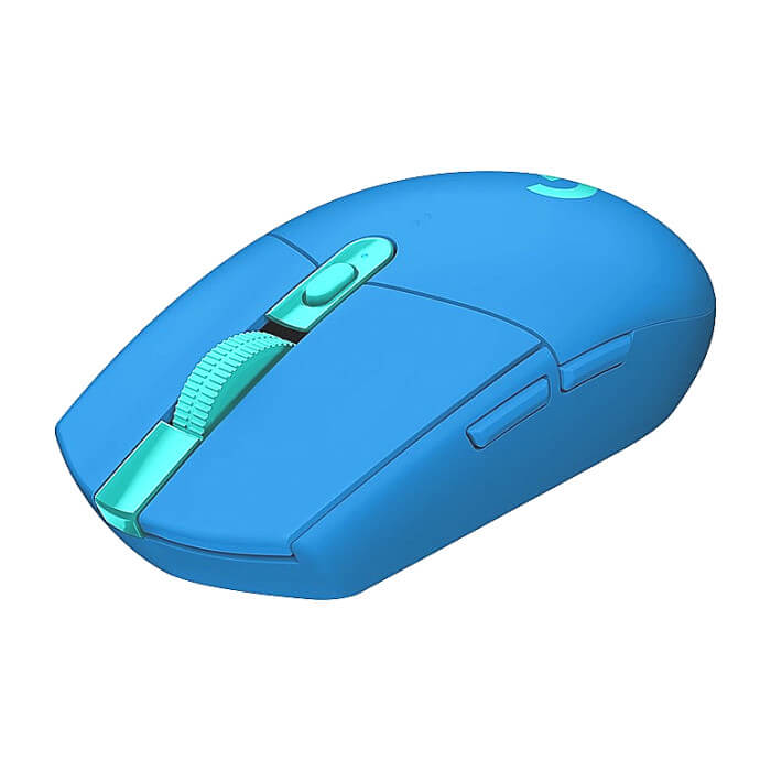 Logitech G305 Wireless Mouse, Lightsync RGB, Lightspeed Wireless, HERO 12K DPI Sensor, 400 IPS, 6 Programmable Buttons, Blue (тъмнейл - 3)