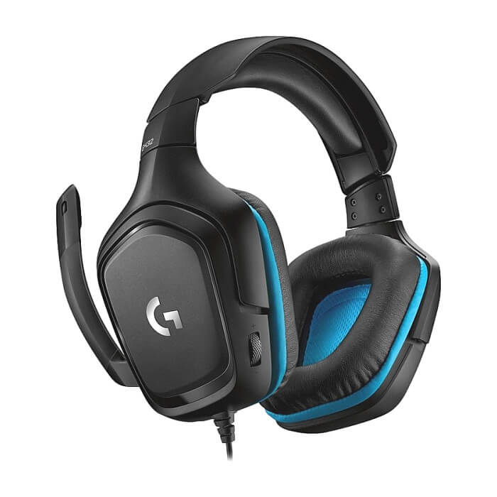 Logitech G432 Surround Headset, 50 mm Drivers, 7.1 DTS Headphone:X 2.0 Surround, Leather Ear Cushions, PC, Nintendo Switch, PS4, Xbox One, Black ID 74595 (тъмнейл - 3)