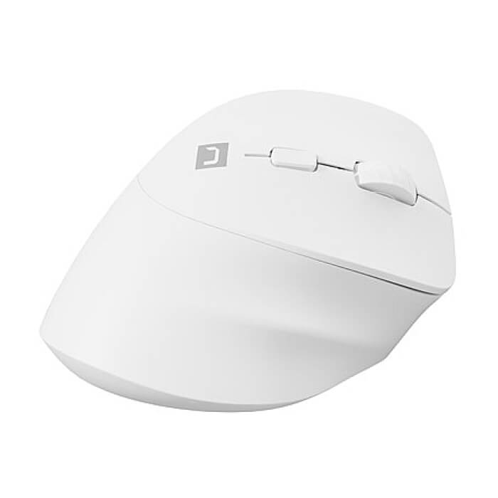 Natec Vertical Mouse Crake 2 Wireless, 2400DPI Bluetooth 5.2 + 2.4 GHz White (тъмнейл - 3)
