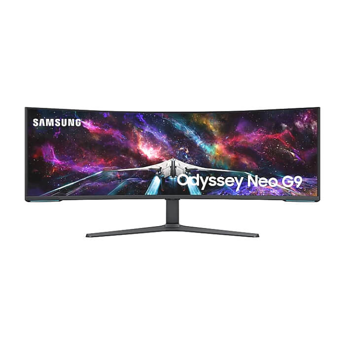 Samsung LS57CG952, 57" Odyssey Neo G95NC 57" Quantum Mini-LED Dual UHD, 7680x2160, 240Hz 1ms, HDMI, USB Hub, White/Black ID 64827 на супер цена