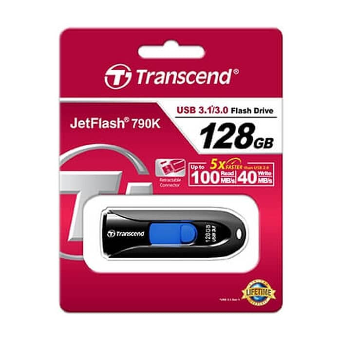 Transcend 128GB JETFLASH 790, USB 3.1, black ID 74160 (тъмнейл - 5)