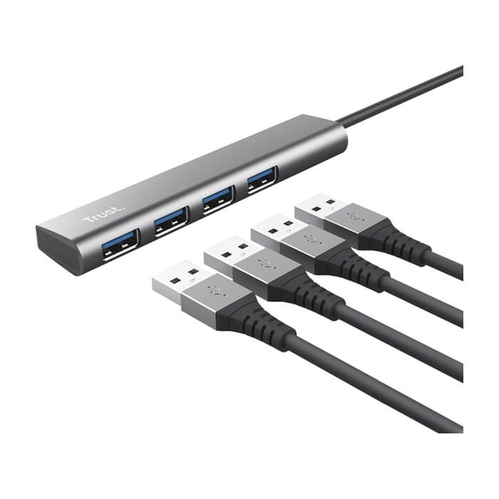TRUST Halyx 4-PORT USB-C HUB (тъмнейл - 2)