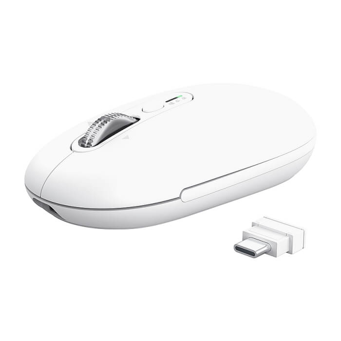 TRUST Seron Slim Multi-Wireless Hyperscroll Mouse White (тъмнейл - 2)