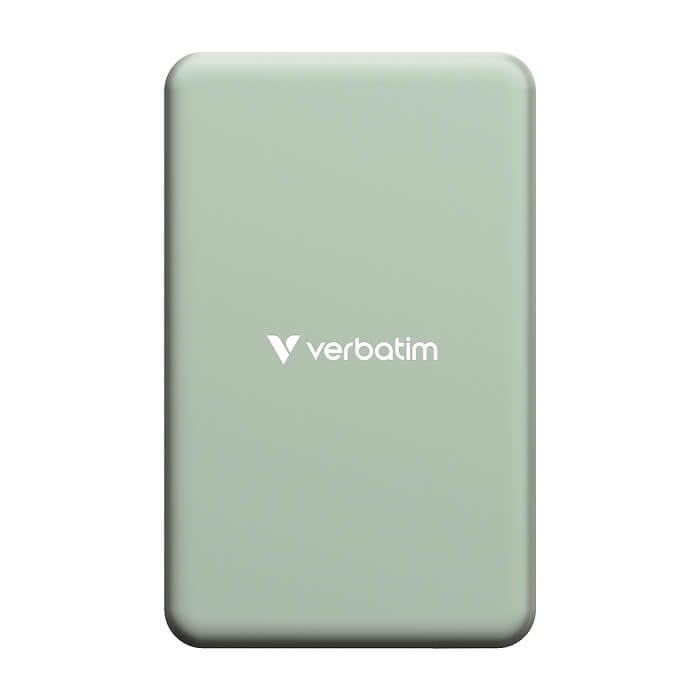 Verbatim Charge 'n' Go Essentials Power Bank Magnetic Wireless 5000mAh Green ID 85395 (тъмнейл - 3)