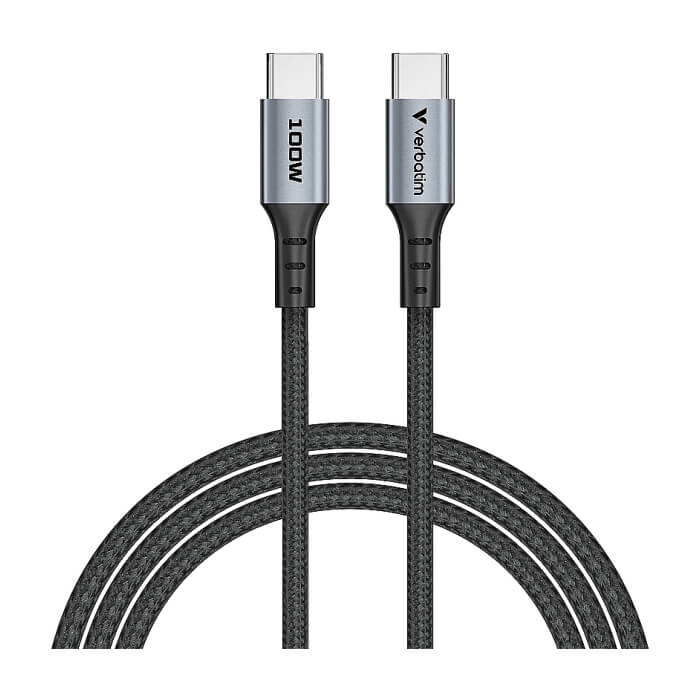 Verbatim Sync & Charge USB C to USB C 100W 120 cm ID 85357 на супер цена от GT Computers Verbatim Sync & Charge USB C to USB C 100W 120 cm ID 85357 на супер цена