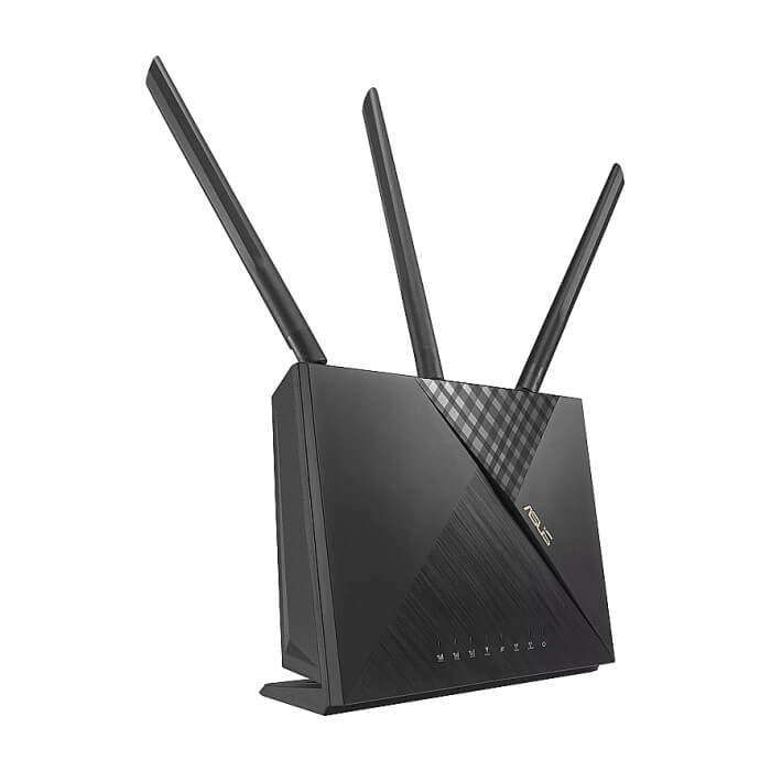 Asus 4G Router,4G-AX56, AX1800, 4G+ Cat.6, LTE: Downlink 300 Mbps / Uplink 50 Mbps, 128MB/512MB Flash/RAM, Captive portal, Aiprotection Classic, Traditional QoS, VPN server/client, IPTV, Beamforming,Black (тъмнейл - 3)