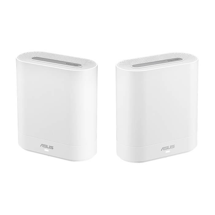 Asus Business Mesh WiFi system, ExpertWiFi EBM68 2PK, AX7800, Tri-Band, Quad-Core 1.7GHz CPU, 256MB/1GB Flash/RAM, 2.5G port, OFDMA, Beamforming, 8 SSIDs, customize guest portal, Commercial-Grade Network Security & VPN, wall mounting,White (тъмнейл - 3)