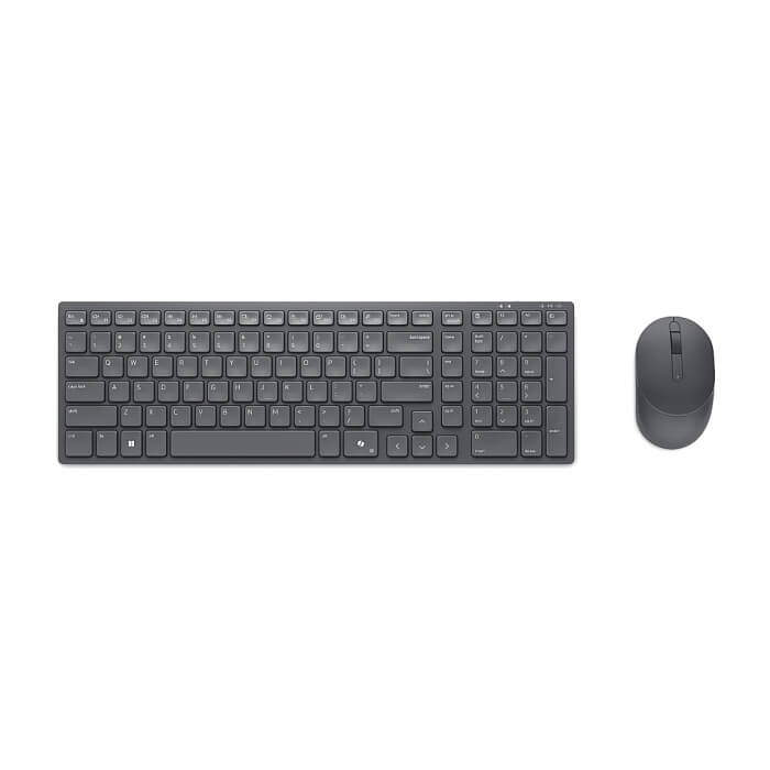 Dell Pro Compact Silent Keyboard and Mouse - KM555 - US International (QWERTY) (тъмнейл - 2)