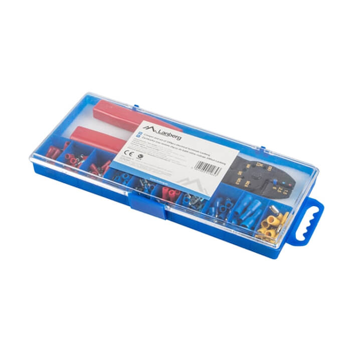 Lanberg 100pcs cable terminal kit with crimper toolbox (тъмнейл - 2)