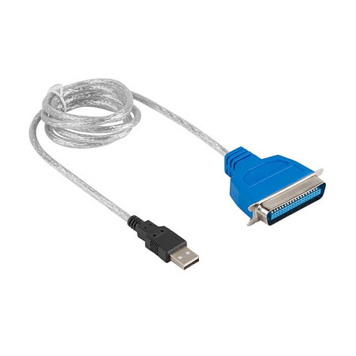 Lanberg adapter USB -> LPT 1.4m whitead-0028-w на супер цена