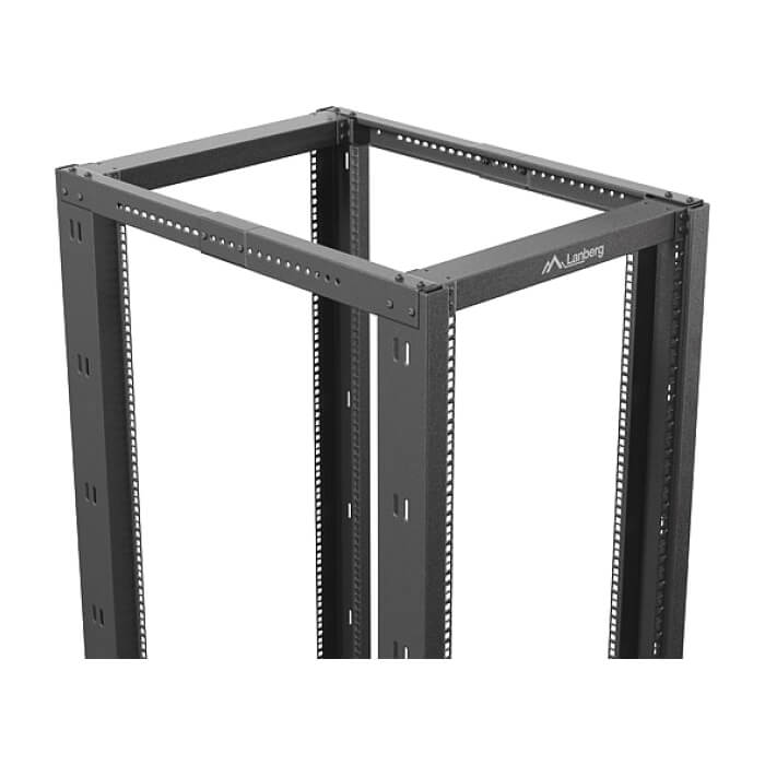 Lanberg open rack 19" 42U 600x1000 black ID 87217 (тъмнейл - 2)