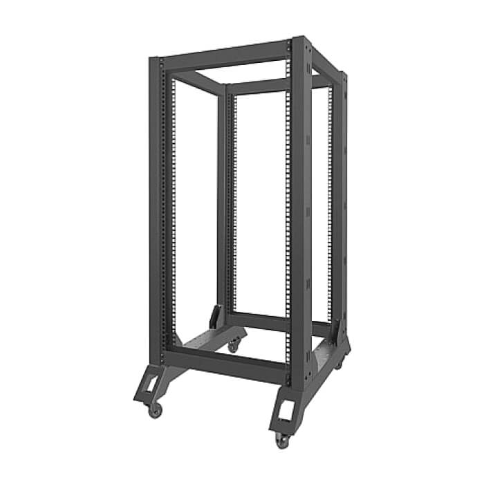 Lanberg open rack 22U 600x800, black ID 71907 (тъмнейл - 3)