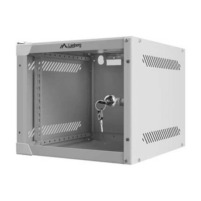 Lanberg rack cabinet 10” wall-mount 4U / 280x310 for self-assembly (flat pack), grey ID 71862 (тъмнейл - 3)