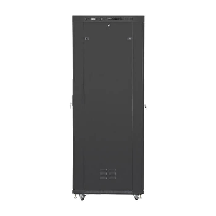 Lanberg rack cabinet 19" free-standing 47U/800x1000 (flat pack) with glass door lcd black v2 ID 87172 (тъмнейл - 3)