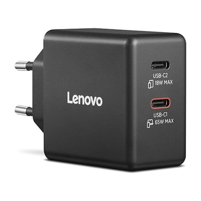 Lenovo Dual USB-C 65W GaN Charger (тъмнейл - 3)