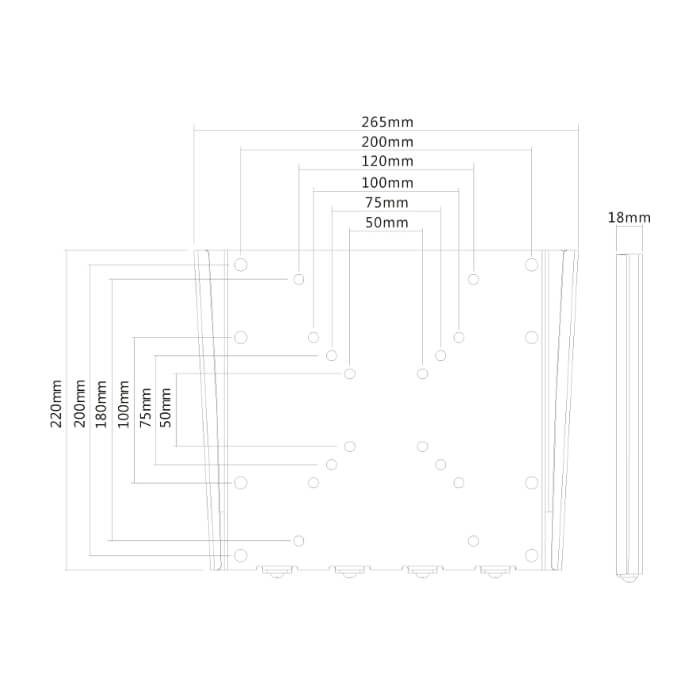 Neomounts by NewStar Flat Screen Wall Mount (fixed, ultrathin) ID 66919 (тъмнейл - 3)