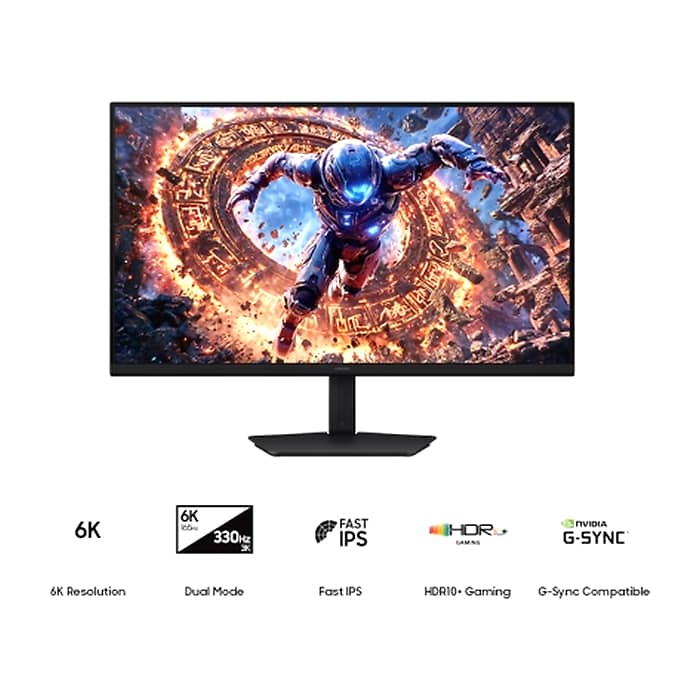 Samsung 32'' LS32HG802SU Odyssey IPS G8 6K 6144x3456 1ms 165Hz Black + Logitech G102 Mouse, Lightsync RGB, 8000 DPI, 6 Programmable Buttons, Black (тъмнейл - 5)