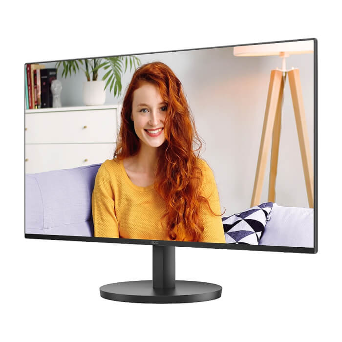 AOC 27B3HA2, 27" IPS WLED, 1920x1080@100Hz, 4ms GtG, 1ms MPRT, 250cd m/2, 1300:1, 20M:1 DCR, Adaptive Sync, FlickerFree, Low Blue Mode, 2Wx2, Tilt, D-SUB, HDMI ID 65399 (тъмнейл - 2)