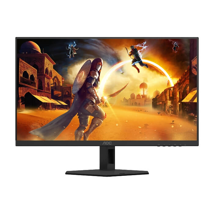AOC Q24G4RE, 23.8" Fast IPS WLED, 2560x1440@180Hz, 1ms GtG, 0.5ms MPRT, 300cd m2, 1000:1, 80M:1 DCR, Adaptive Sync, FlickerFree, Low Blue Light, Tilt, HDMI, DP ID 89159 (тъмнейл - 2)