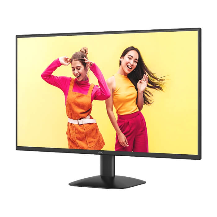 AOC Q27B35S3, 27" IPS WLED, 2560x1440@120Hz, 4ms GtG, 1ms MPRT, 300cd m/2, 1000:1, 20M:1 DCR, Adaptive Sync, FlickerFree, Low Blue Light, Tilt, HDMI, DP ID 89870 (тъмнейл - 2)
