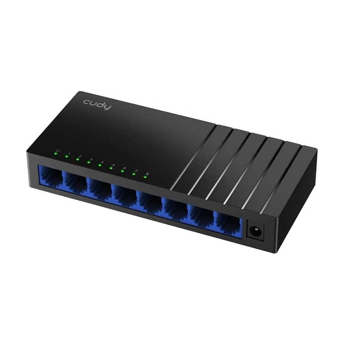 Cudy GS108 8-Port Gigabit Metal Switch, 8 10/100/1000M RJ45 Ports, Desktop Metal Case (тъмнейл - 2)
