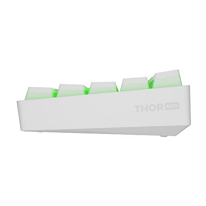 Genesis Mechanical Gaming Keyboard Thor 660 G2 Wireless RGB Backlight WHITE GATERON RED (тъмнейл - 5)