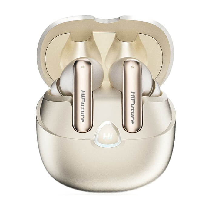HiFuture Sonify Champagne Gold, Open Ear Comfort, Bluetooth 5.4, 4 Mics ENC Calling System, Playtime up to 20 Hours, IPX5 Waterproof, 15mm Driver Bass Boost ID 94743 на супер цена