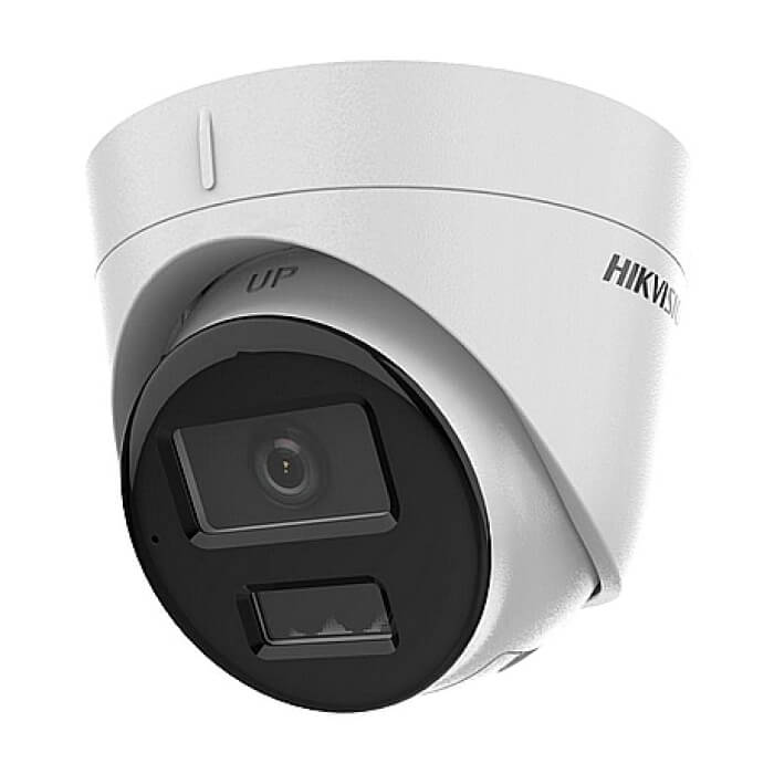 HikVision 4 MP Smart Hybrid Light Fixed Turret Network Camera, 2.8mm, IR, White Light up to 30m, 120 dB WDR, H.265+, IP67, built-in microphone, 12Vdc/PoE 6.5W ID 80695 (тъмнейл - 3)
