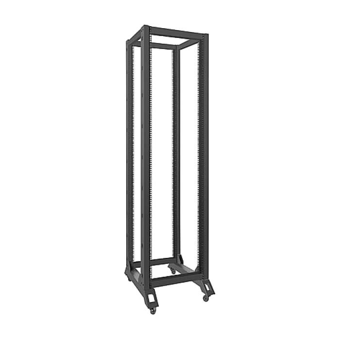Lanberg open rack 42U 600x800, black ID 71904 (тъмнейл - 4)