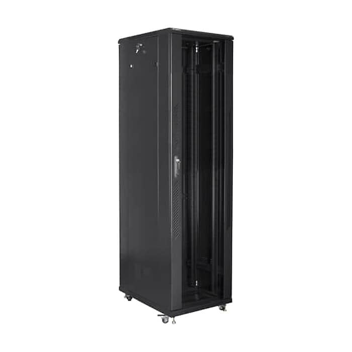 Lanberg rack cabinet 19" free-standing 37U / 800x800 self-assembly flat pack, black ID 71912 (тъмнейл - 2)
