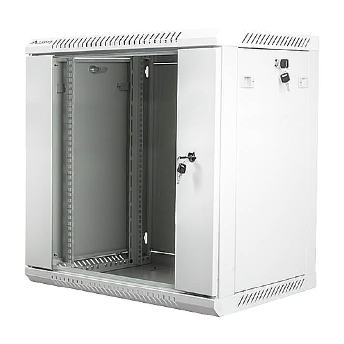 Lanberg rack cabinet 19” wall-mount 12U / 600x450 for self-assembly (flat pack), grey ID 71896 (тъмнейл - 3)