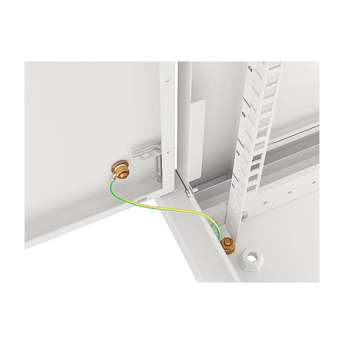 Lanberg rack cabinet 19" wall-mount 6U/600x600 for self-assembly with metal door grey (flat pack) ID 87601 (тъмнейл - 4)