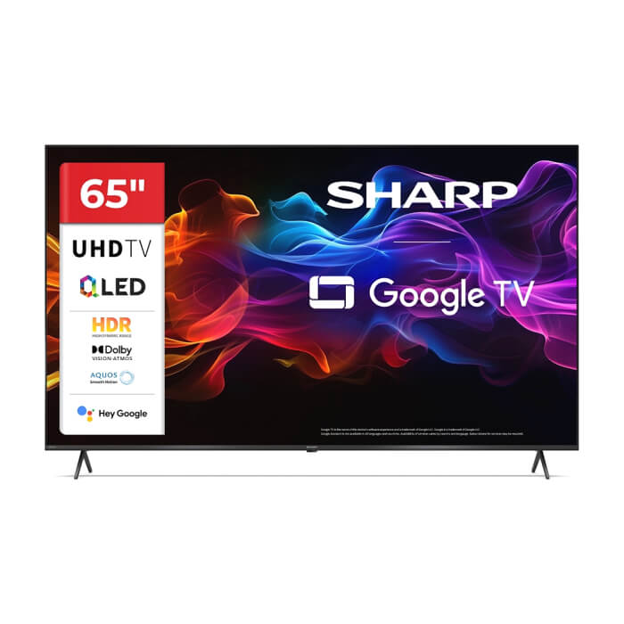 Sharp 65HP5265E, 65" QLED Google TV, 4K Ultra HD 3840x2160 Frameless, 1 000 000:1, AQUOS, DVB-T/T2/C/S/S2, Active Motion 1000, HDR10, Dolby Atmos, Dolby Vision, Google Assista ID 93590 на супер цена