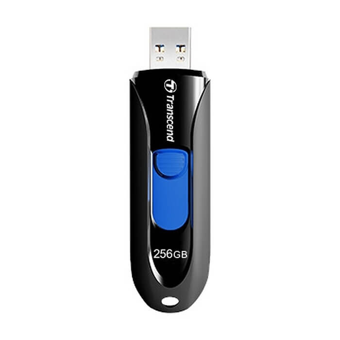 Transcend 256GB, USB3.1, Pen Drive, Capless, Black ID 74159 (тъмнейл - 2)
