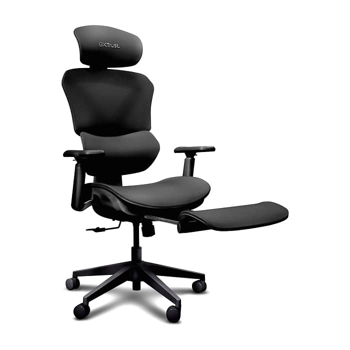 TRUST GXT725 Rivara Ergonomic Mesh Gaming Chair Black (тъмнейл - 4)