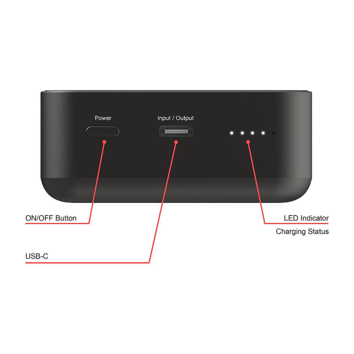 Verbatim Charge 'n' Go Essentials Power Bank Magnetic Wireless 20000mAh Black ID 85392 (тъмнейл - 5)